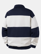 Bequemes Sweatshirt mit New York-Print und Farbblockdesign