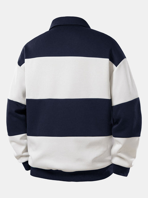 Bequemes Sweatshirt mit New York-Print und Farbblockdesign