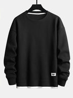 Zwei-Lagen Waffel-Sweatshirts