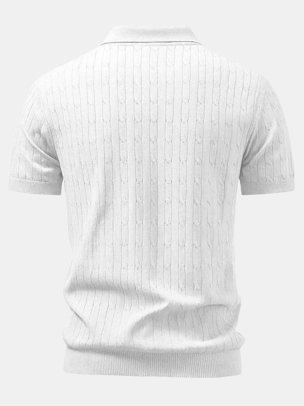 Twisted Jacquard Knit Polo & Slim Fit Tapered Pants