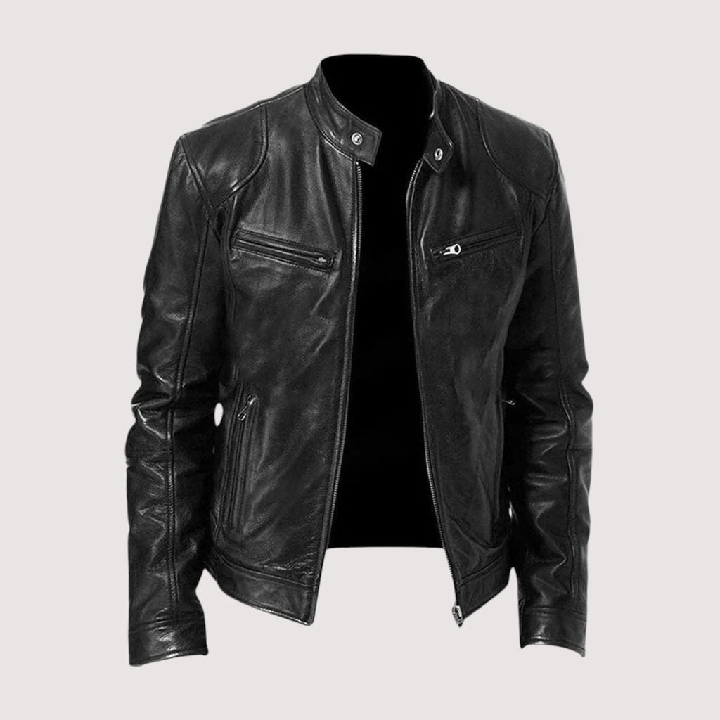 Massimo – Klassische Bikerjacke aus veganem Leder