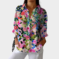 Leichte, farbenfrohe Bluse mit Muster