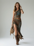 Zalia | Elegantes Midi-Kleid in ruhigem Design