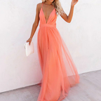 Ginevra | Maxi Dress in Light Coral