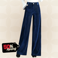 High-Waisted Corduroy Pants