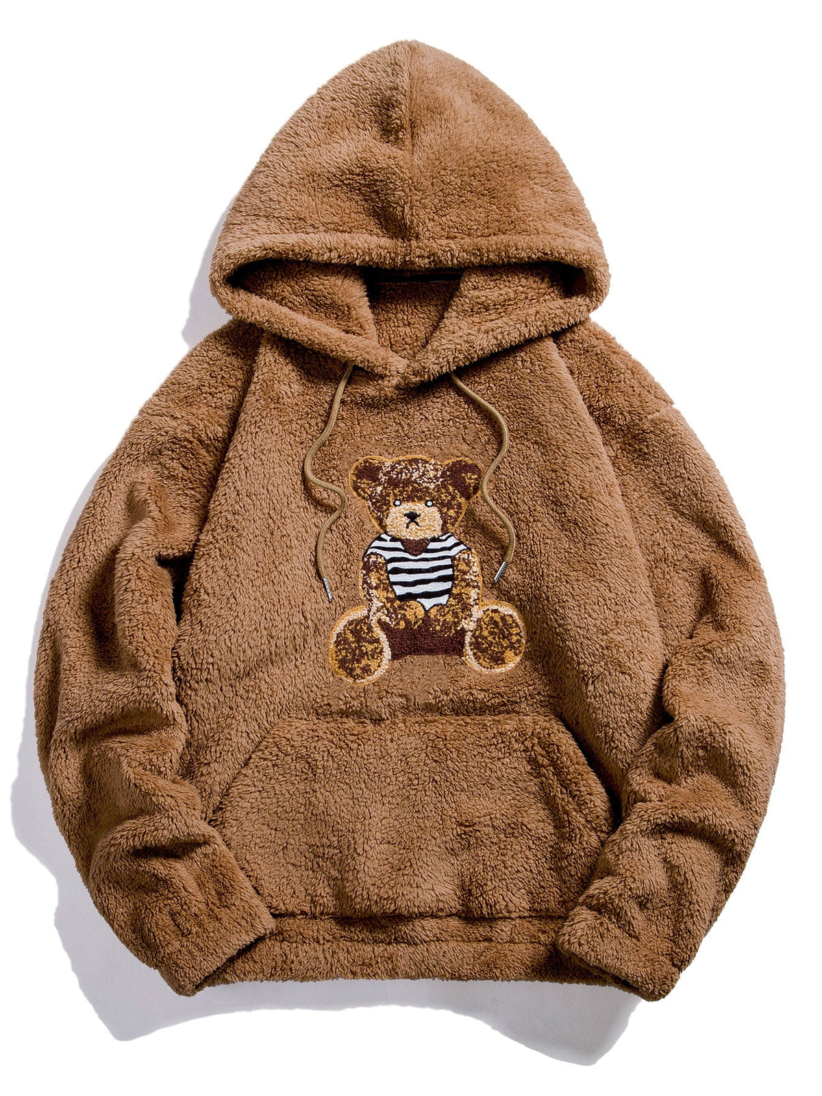 Bier Embroidered Patch Teddy Hoodie