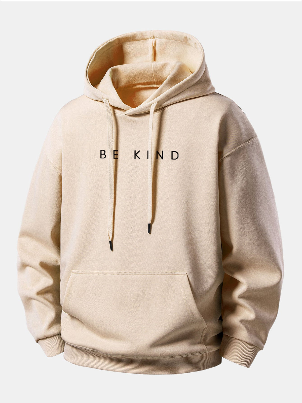 Freundlicher Druck Hoodie in lässiger Passform