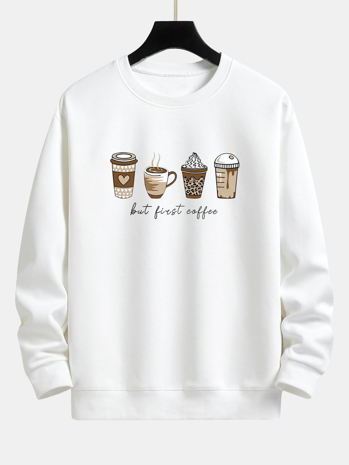Relaxed Fit Sweatshirt in Coffee Powder