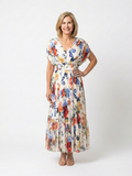 Savannah | Floral Pleated Midi Dress