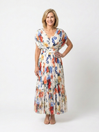 Savannah | Floral Pleated Midi Dress