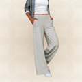Linda - Weite Baumwoll- und Leinen-Casual-Hose