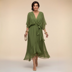 Sfumato | V-Neck Chiffon Dress