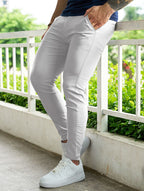 Noa Stretch Pants - Light Gray