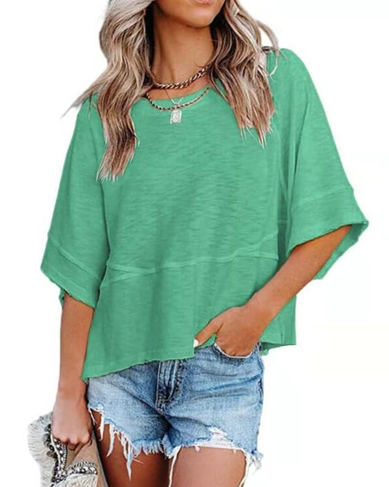 Liselotte | Lässiges T-Shirt mit Glockenärmeln