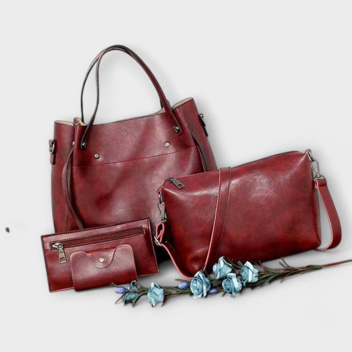 Olivia - 4-teiliges Vintage-Handtaschen-Set