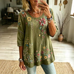 Babette | Vintage-Bluse im floralen Design