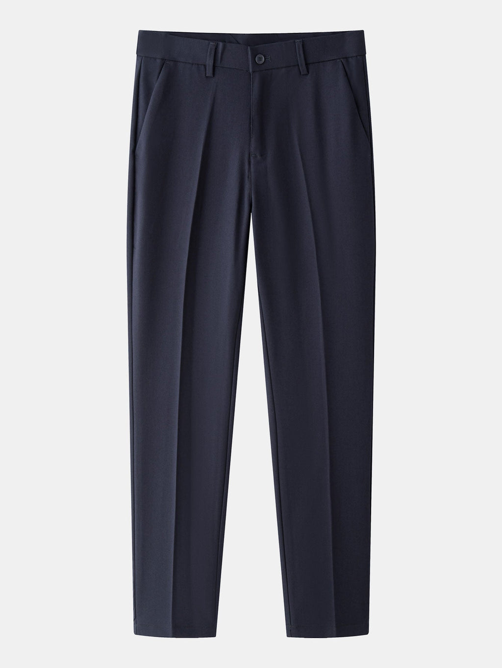 Gestreiftes Leinen-Polo mit Rippstrick und Slim Fit Tapered Hose