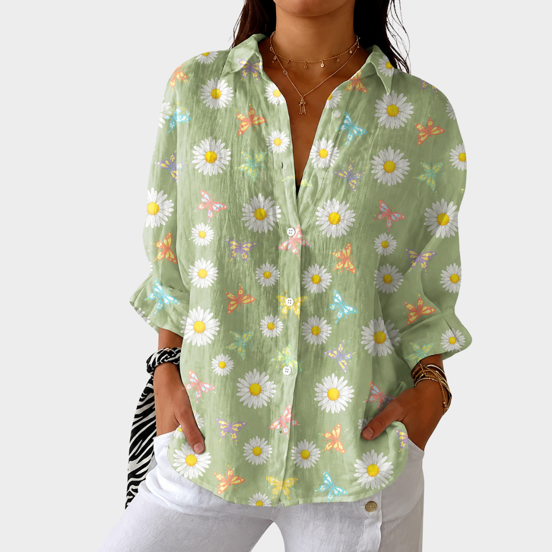 Farbenfrohe und Leichte Druckbluse