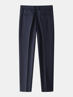Gestreiftes Leinen-Polo mit Rippstrick und Slim Fit Tapered Hose