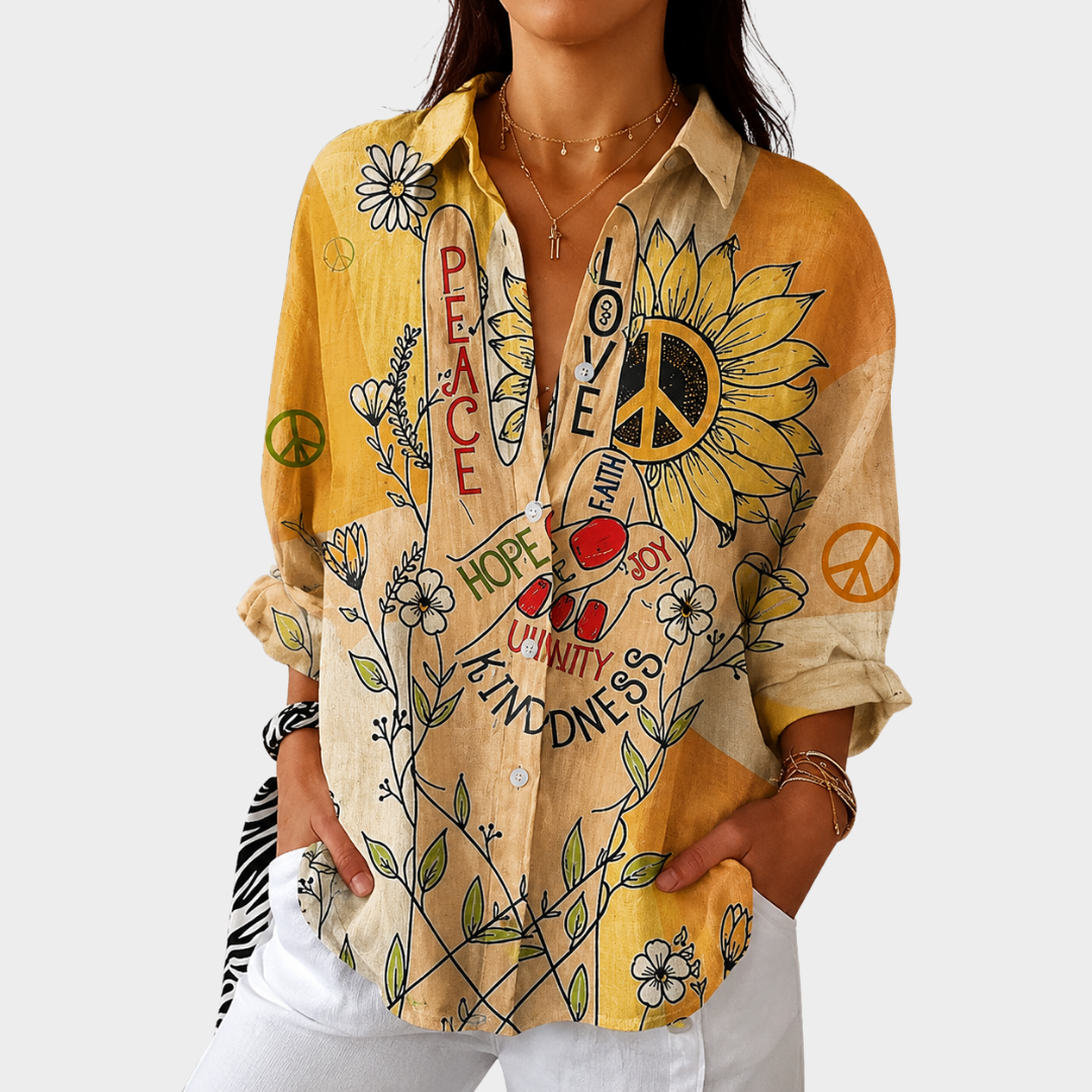 Farbenfrohe und Leichte Printbluse