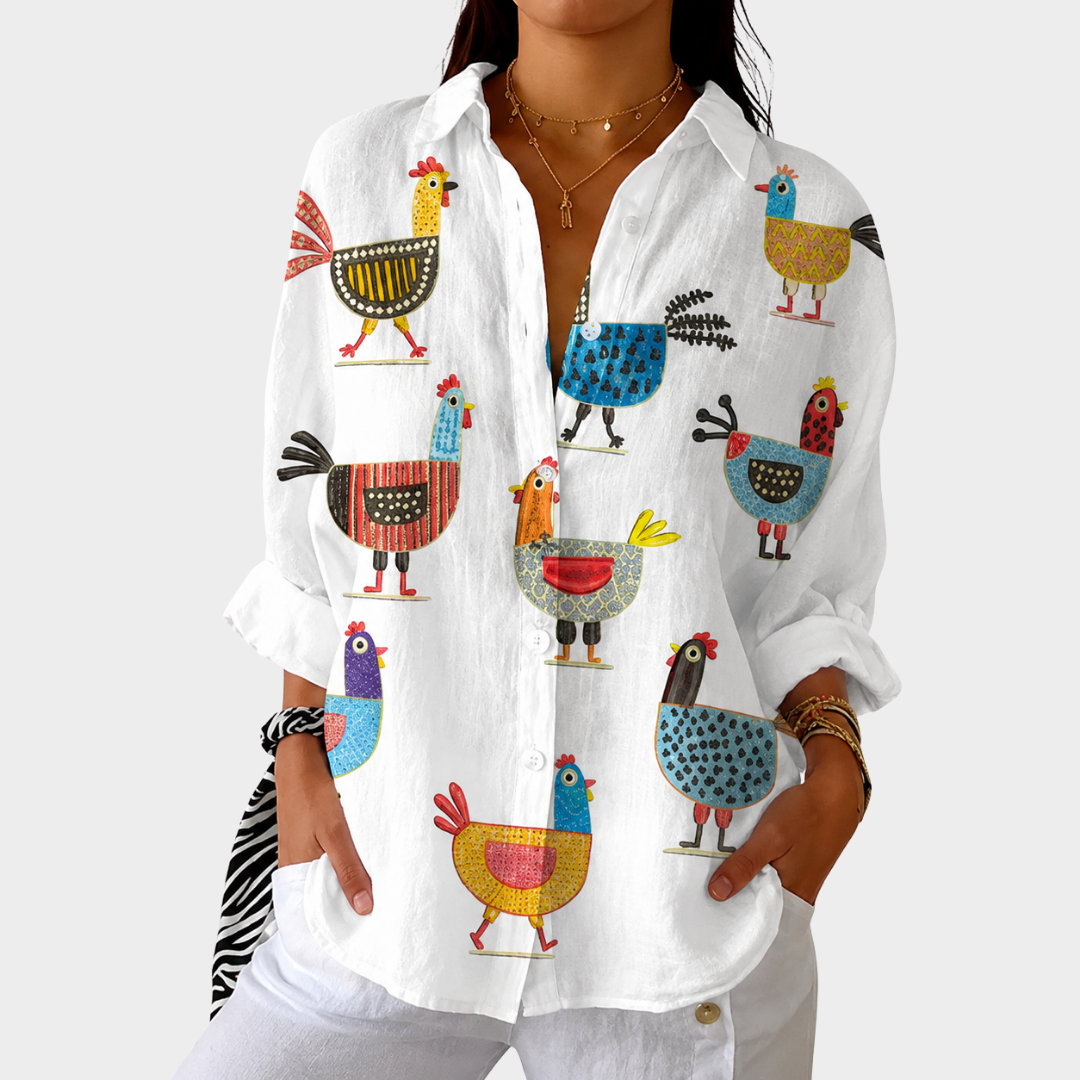 Leichte, Bunte Bedruckte Bluse