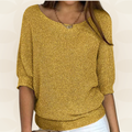 Marijke - Leichter Sommerpullover mit 3/4-Ärmeln