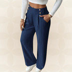 Anita - Elegante gerade Casual-Hose mit stilvollen Akzenten