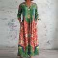 Judith | Retro Floral Maxi Dress