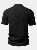Offenes Strickshirt & Kurze Hose mit Kräuselstruktur und 5-Zoll-Kordelzug