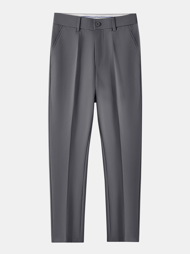 Jacquard Strick-Polo mit gedrehtem Design & Slim Fit Hose