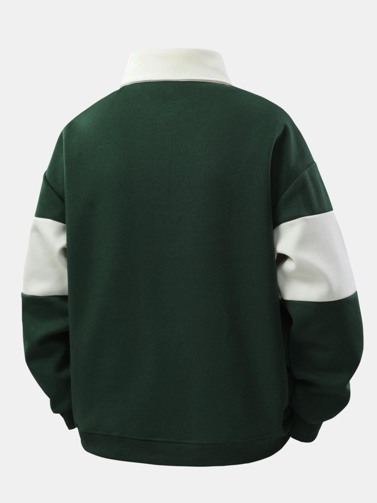 Farbblock-Patchwork Polo Sweatshirt im Lässigen Schnitt