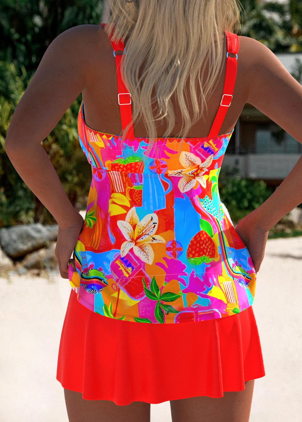 Eleanor | Elegantes Floral Tankini Badeanzug