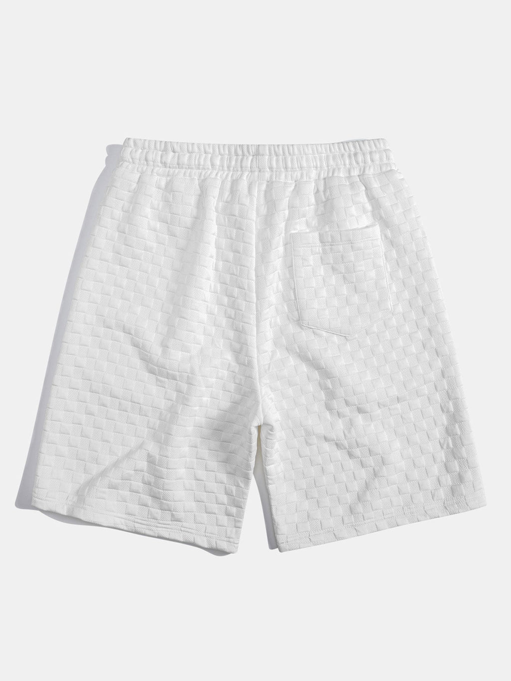 Bequemes T-Shirt mit Karomuster und Jacquard-Shorts im Karodesign