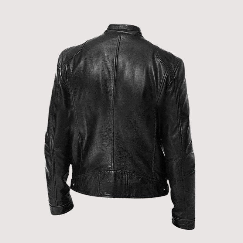 Massimo – Klassische Bikerjacke aus veganem Leder