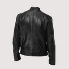 Massimo – Klassische Bikerjacke aus veganem Leder