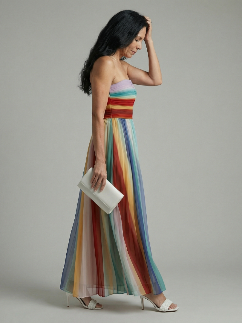 Serene | Leichtes Maxikleid mit Streifen