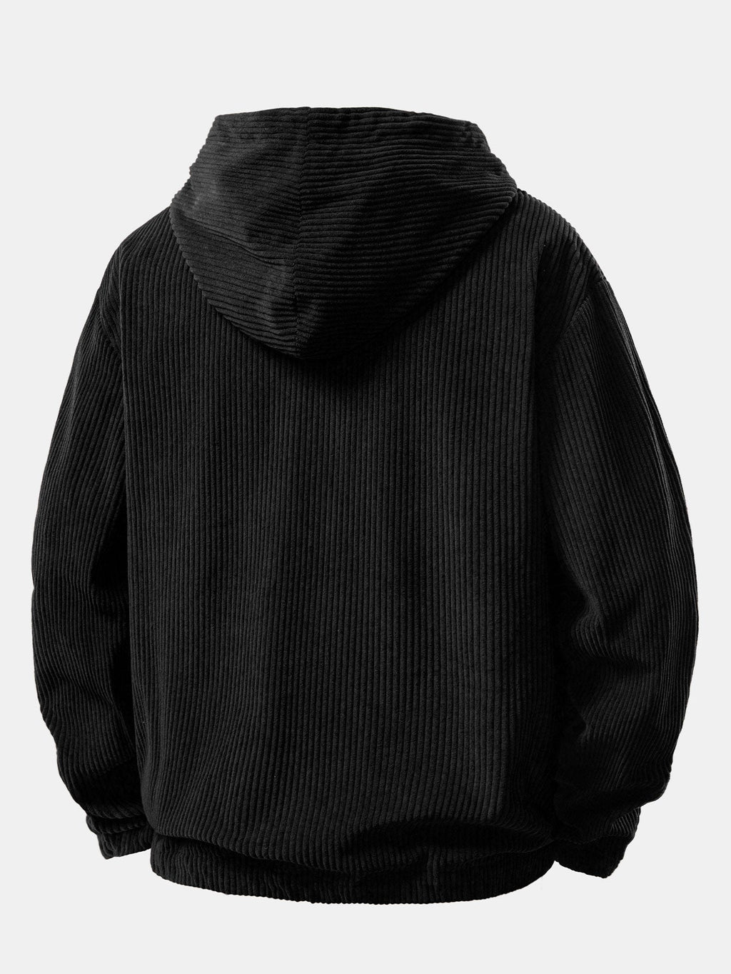 Corduroy Kapuzenpullover mit Kängurutasche