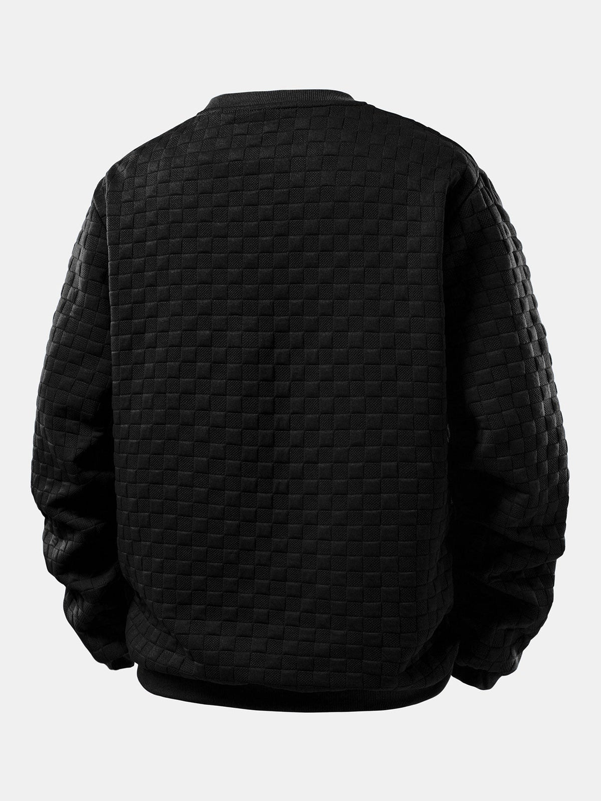 Jacquard Pullover mit Schachbrettmuster
