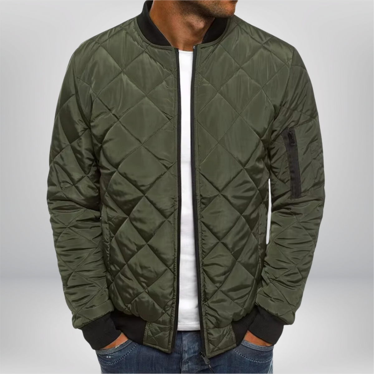 William™ - Luxe Quilted Bomber Jacket