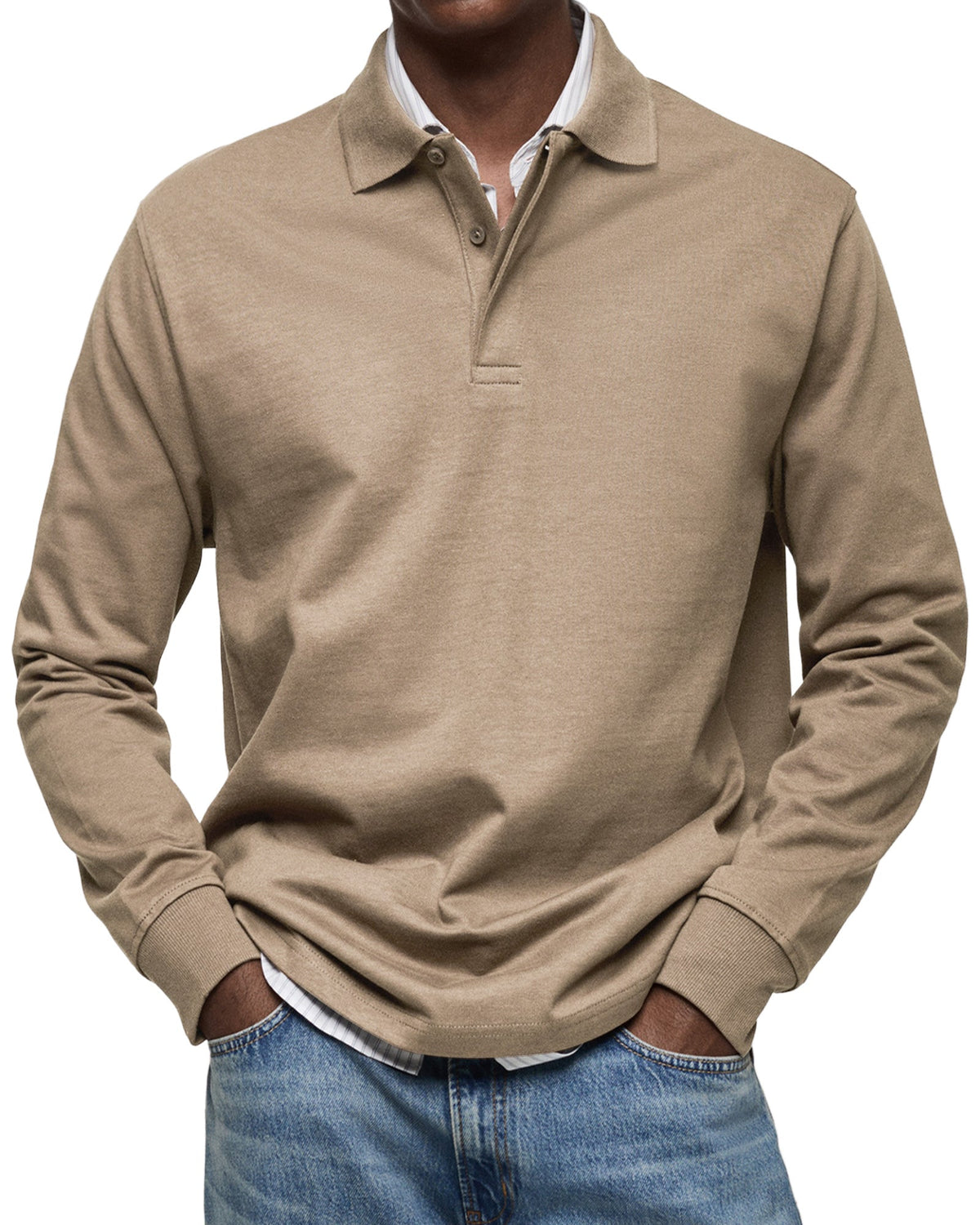 Elias™ | Essential Long Sleeve Polo Shirt