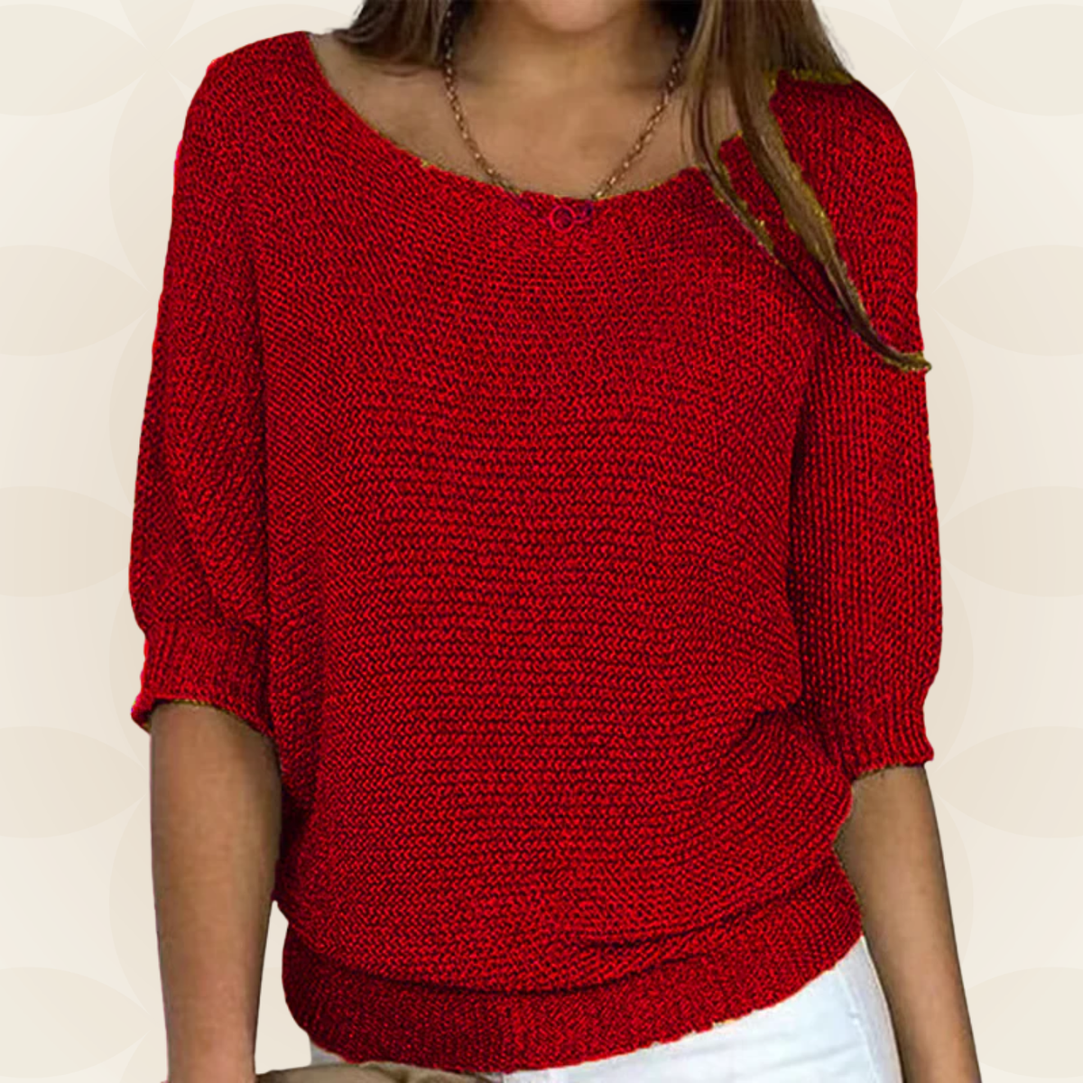 Marijke - Leichter Sommerpullover mit 3/4-Ärmeln