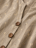 Bernice | Vintage-Bluse im Blattdesign