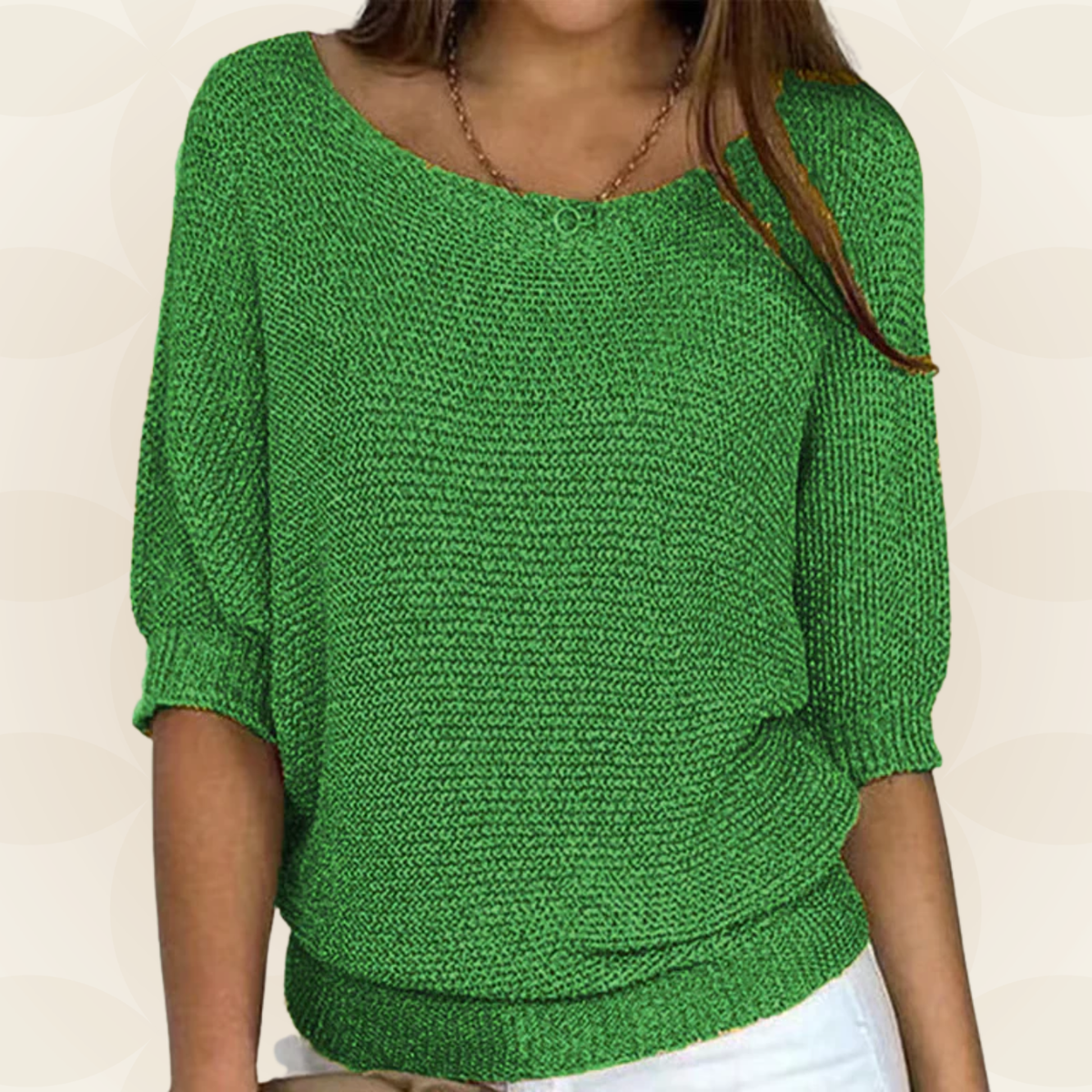Marijke - Leichter Sommerpullover mit 3/4-Ärmeln