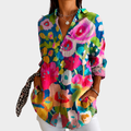 Gemusterte Garten Glanz Bluse