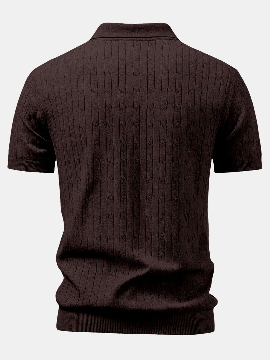 Twisted Jacquard Knit Polo & Slim Fit Tapered Pants