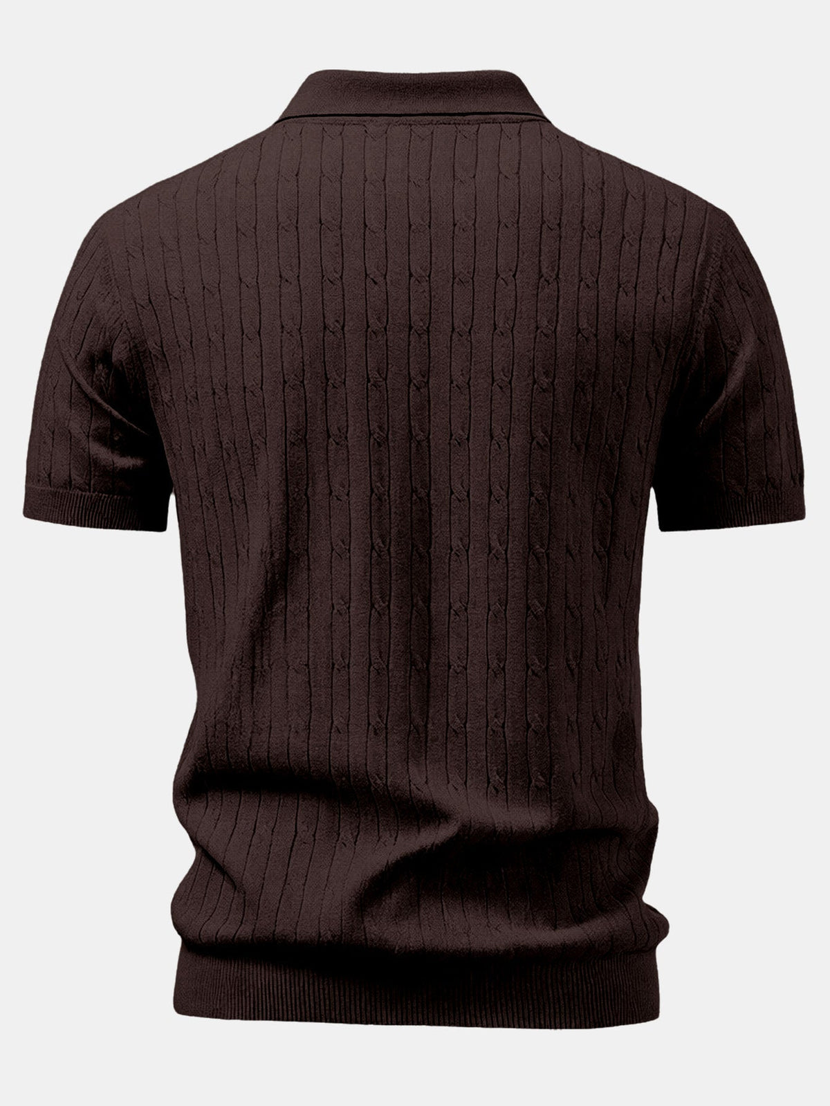 Twisted Jacquard Knit Polo & Slim Fit Tapered Pants