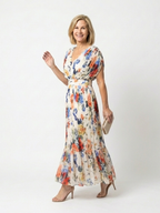 Savannah | Floral Pleated Midi Dress