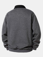 Contrast Collar Sweatshirt