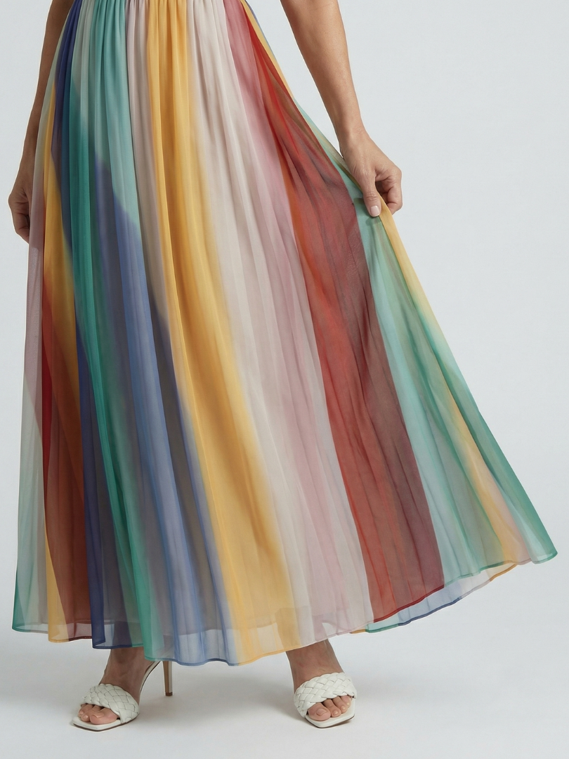 Serene | Leichtes Maxikleid mit Streifen