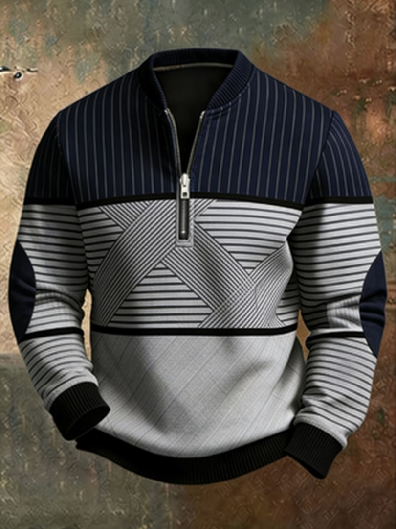 Wear Velora | Viktor Stilvoller Herrenpullover mit Halbreißverschluss